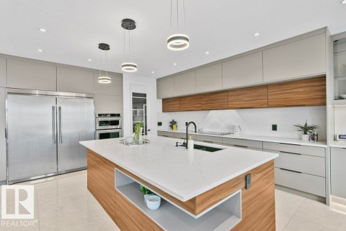 2942 Kostash Drive, Edmonton, AB - Indoor Photo Showing Kitchen With Upgraded Kitchen