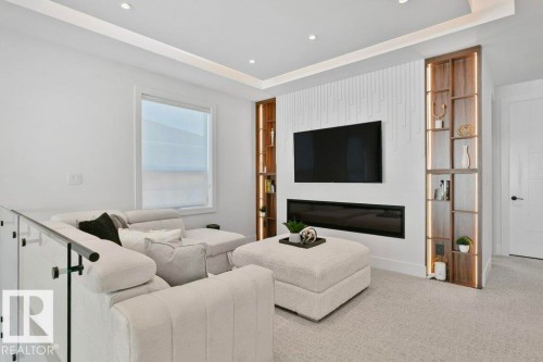 2942 Kostash Drive, Edmonton, AB - Indoor With Fireplace