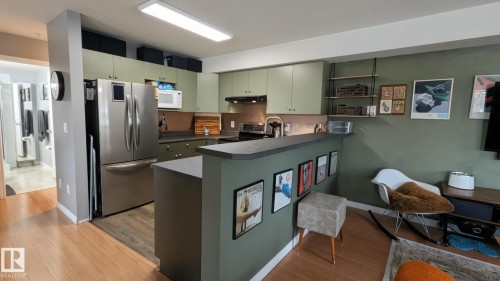 201 11408 108 Avenue, Edmonton, AB - Indoor Photo Showing Kitchen