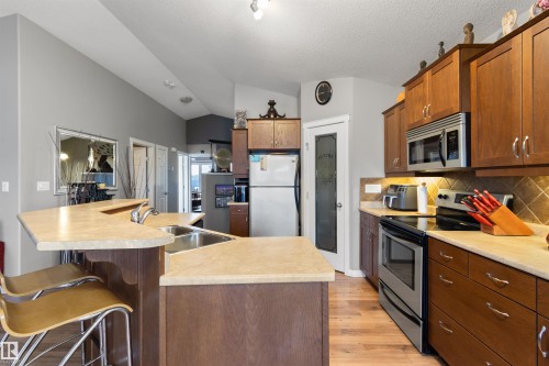4148 41A Street, Drayton Valley, AB - Indoor Photo Showing Kitchen With Double Sink