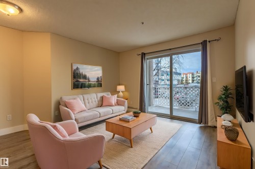 227 10535 122 Street, Edmonton, AB - Indoor Photo Showing Living Room