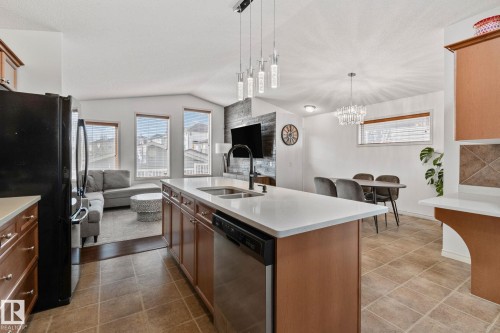 4751 156 Avenue, Edmonton, AB - Indoor Photo Showing Kitchen With Double Sink