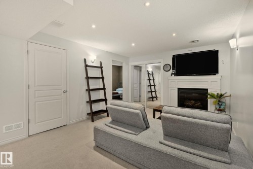 4751 156 Avenue, Edmonton, AB - Indoor With Fireplace