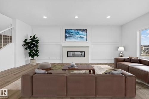 7091 Kiviaq Crescent, Edmonton, AB - Indoor Photo Showing Living Room