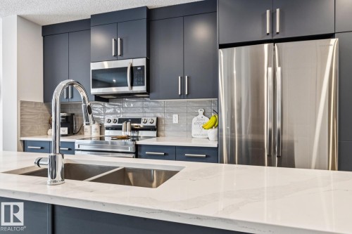 9317 Pear Link Link, Edmonton, AB - Indoor Photo Showing Kitchen With Double Sink With Upgraded Kitchen