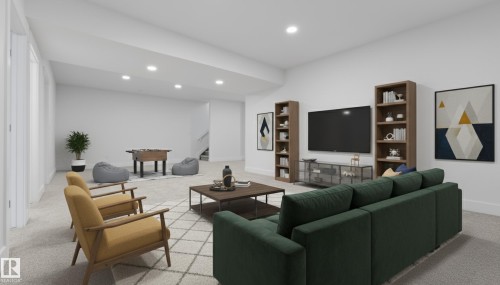 7093 Kiviaq Crescent, Edmonton, AB - Indoor Photo Showing Living Room