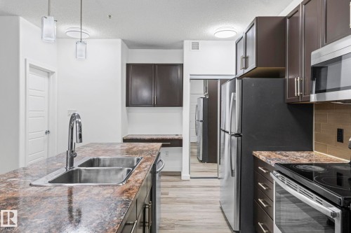 119 320 Ambleside Link Link, Edmonton, AB - Indoor Photo Showing Kitchen With Double Sink With Upgraded Kitchen