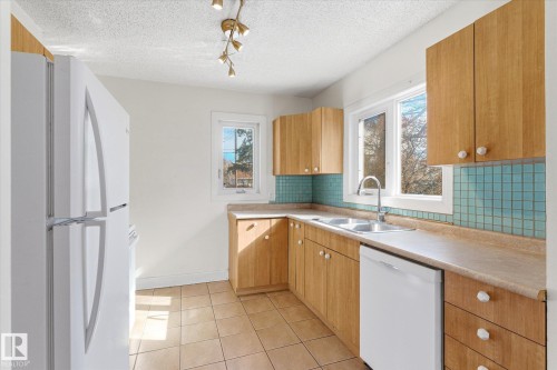 12821 122 Street, Edmonton, AB - Indoor Photo Showing Kitchen With Double Sink