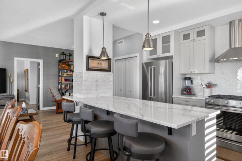 401 1316 Windermere Way, Edmonton, AB - Indoor Photo Showing Kitchen With Upgraded Kitchen