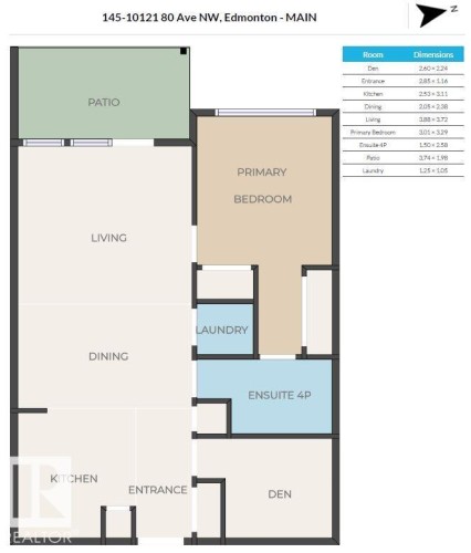 Floor plan - 145 10121 80 Avenue, Edmonton, AB - Other