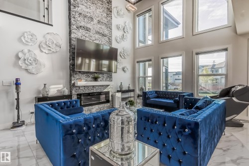 1448 25 Street, Edmonton, AB - Indoor With Fireplace