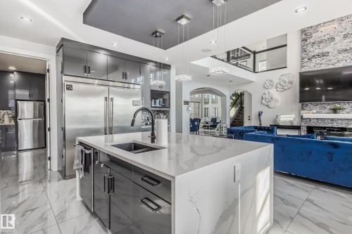 1448 25 Street, Edmonton, AB - Indoor Photo Showing Kitchen With Double Sink With Upgraded Kitchen