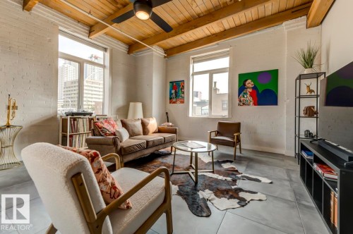 208 10309 107 Street, Edmonton, AB - Indoor Photo Showing Living Room