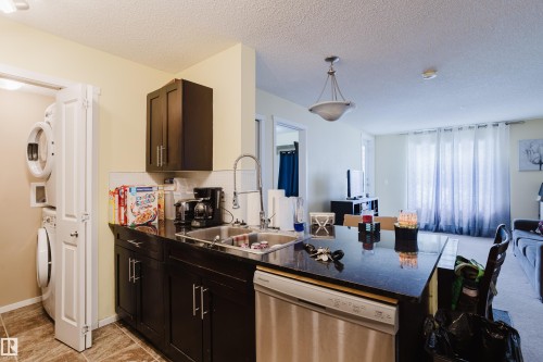 119 1510 Watt Drive, Edmonton, AB - Indoor Photo Showing Kitchen With Double Sink