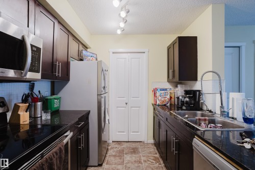 119 1510 Watt Drive, Edmonton, AB - Indoor Photo Showing Kitchen With Double Sink