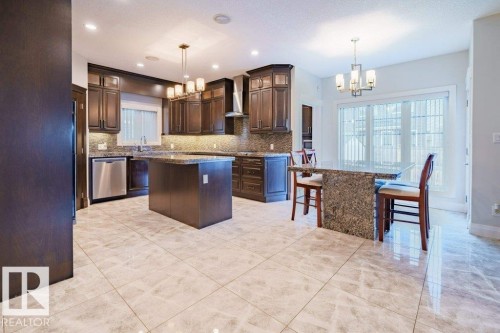 6111 56 Avenue, Beaumont, AB - Indoor Photo Showing Kitchen With Upgraded Kitchen