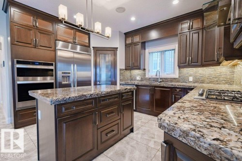 6111 56 Avenue, Beaumont, AB - Indoor Photo Showing Kitchen With Upgraded Kitchen