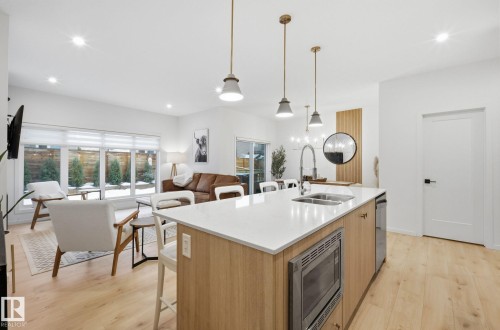 48 Riverhill Crescent, St. Albert, AB - Indoor Photo Showing Kitchen With Double Sink