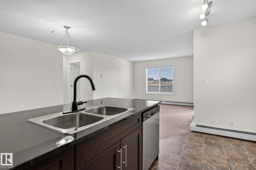 227 5370 Chappelle Road, Edmonton, AB - Indoor Photo Showing Kitchen With Double Sink