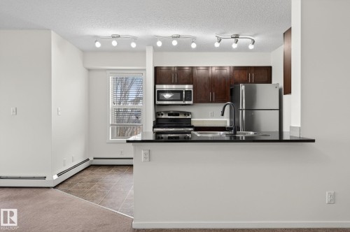227 5370 Chappelle Road, Edmonton, AB - Indoor Photo Showing Kitchen With Double Sink
