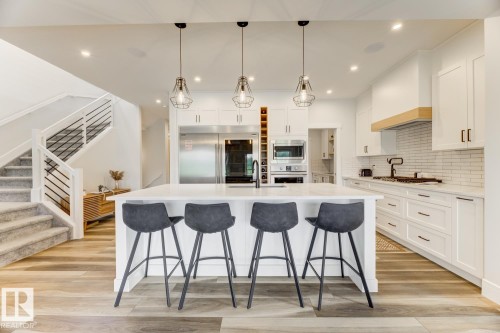 20484 128 Avenue, Edmonton, AB - Indoor Photo Showing Kitchen With Upgraded Kitchen