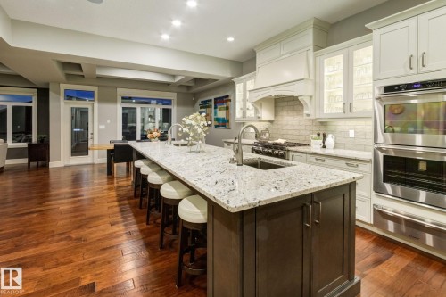 4096 Whispering River Drive, Edmonton, AB - Indoor Photo Showing Kitchen With Upgraded Kitchen