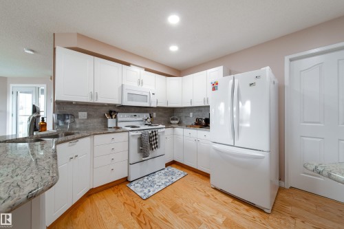 409 7839 96 Street, Edmonton, AB - Indoor Photo Showing Kitchen With Double Sink