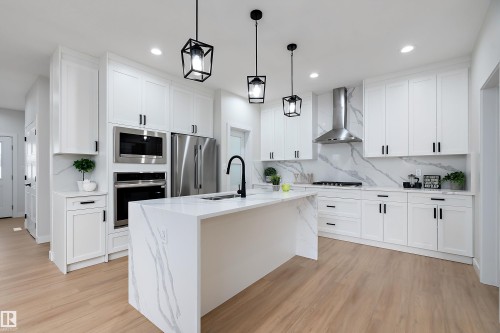 292 Fraser Way, Edmonton, AB - Indoor Photo Showing Kitchen With Upgraded Kitchen