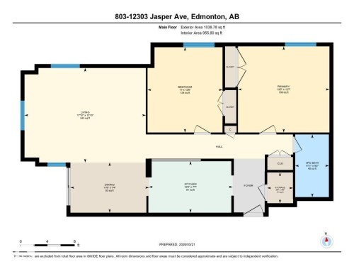 Floor plan - 803 12303 Jasper Avenue, Edmonton, AB - Other