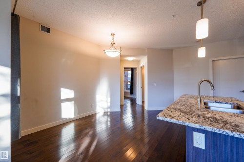 117 10523 123 Street, Edmonton, AB - Indoor Photo Showing Kitchen With Double Sink