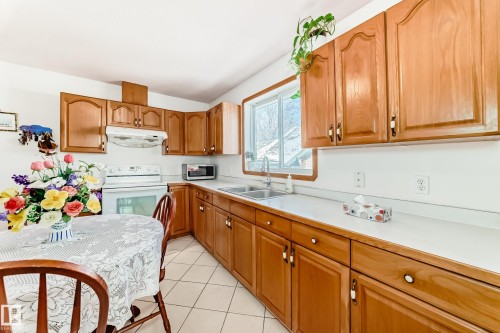 11913 80 Street, Edmonton, AB - Indoor Photo Showing Kitchen With Double Sink
