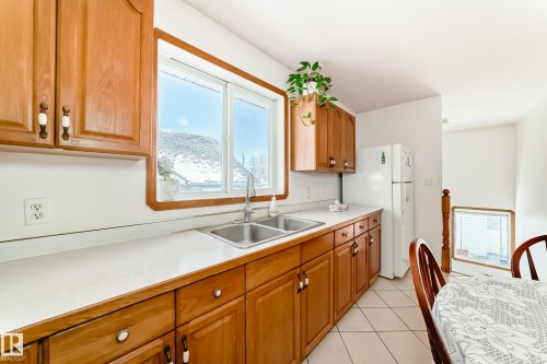 11913 80 Street, Edmonton, AB - Indoor Photo Showing Kitchen With Double Sink