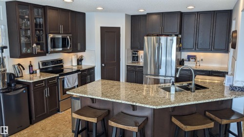 5112 159 Avenue, Edmonton, AB - Indoor Photo Showing Kitchen With Double Sink With Upgraded Kitchen
