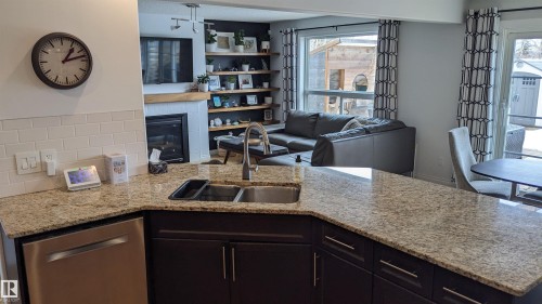 5112 159 Avenue, Edmonton, AB - Indoor Photo Showing Kitchen With Double Sink