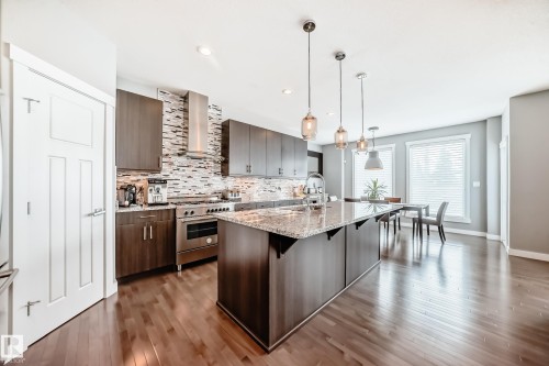 2117 69A Street, Edmonton, AB - Indoor Photo Showing Kitchen With Stainless Steel Kitchen With Upgraded Kitchen