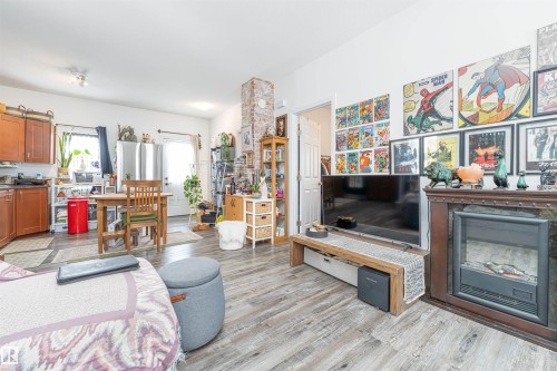 5222 50 Street, Willingdon, AB - Indoor Photo Showing Living Room With Fireplace
