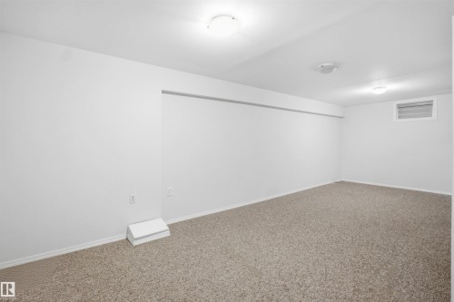 The room features light-colored carpeting, white walls, and white trim - 16049 95 Avenue, Edmonton, AB - Indoor Photo Showing Other Room