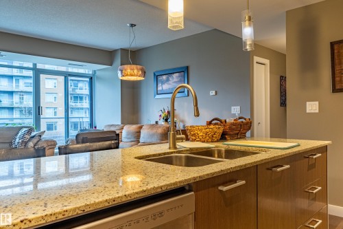 310 2510 109 Street, Edmonton, AB - Indoor Photo Showing Kitchen With Double Sink