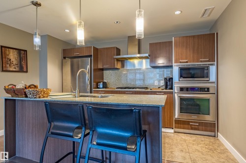 310 2510 109 Street, Edmonton, AB - Indoor Photo Showing Kitchen With Stainless Steel Kitchen With Upgraded Kitchen