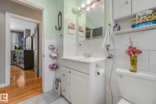 3 Piece located in Basement. - 12032 55 Street Nw, Edmonton, AB - Indoor Photo Showing Bathroom
