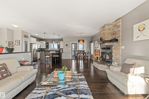 2011 7 Avenue, Cold Lake, AB - Indoor Photo Showing Living Room With Fireplace