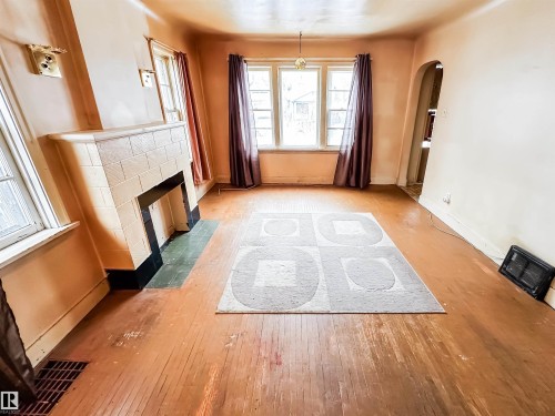 11345 93 Street, Edmonton, AB - Indoor Photo Showing Other Room With Fireplace