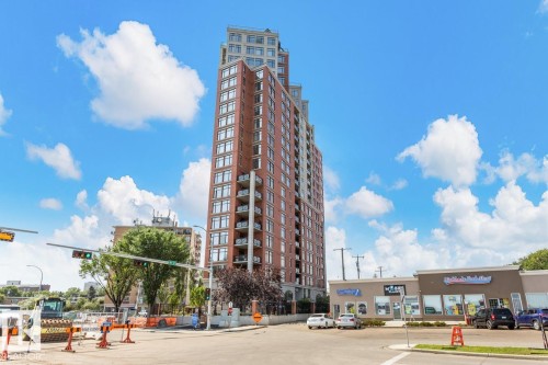 1103 9020 Jasper Avenue, Edmonton, AB - Outdoor With Balcony With Facade