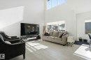 15851 22 Avenue, Edmonton, AB  - Indoor Photo Showing Living Room 