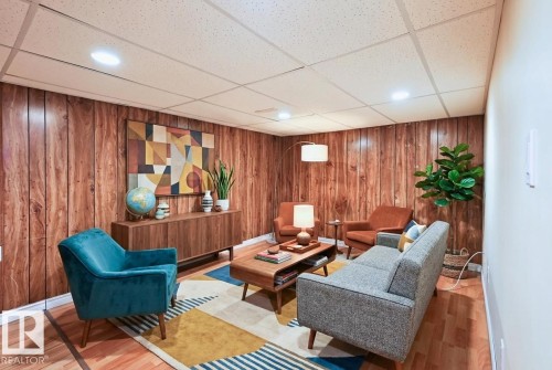 Virtually Staged - 3626 103B Street, Edmonton, AB - Indoor Photo Showing Basement