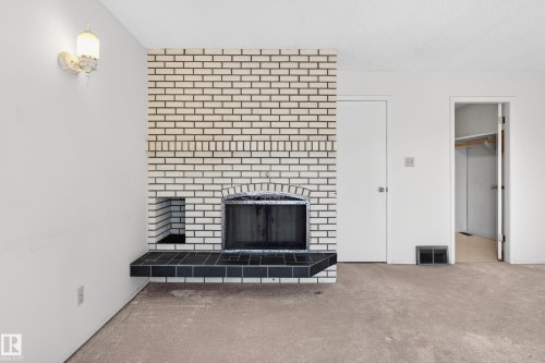 3626 103B Street, Edmonton, AB - Indoor Photo Showing Other Room With Fireplace