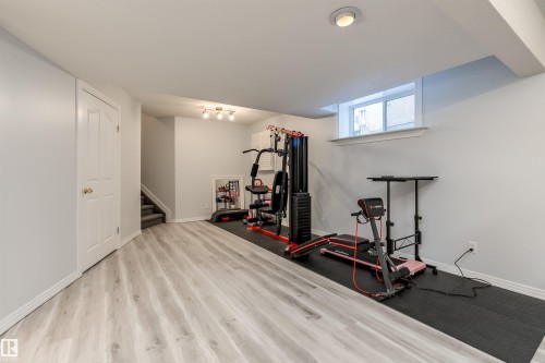 66 Bridgeport Wynd, Leduc, AB - Indoor Photo Showing Gym Room