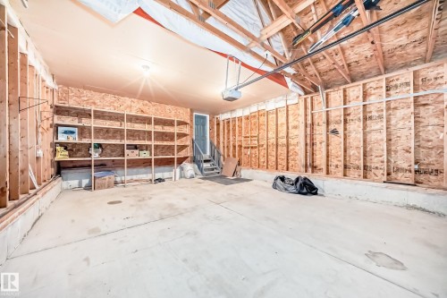 View of garage - 14 Spring Gate, Spruce Grove, AB - Indoor Photo Showing Garage