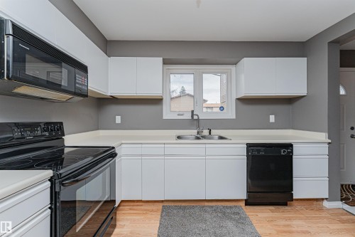 17020 100 Street, Edmonton, AB - Indoor Photo Showing Kitchen With Double Sink