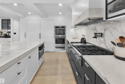 1486 Welbourn Drive, Edmonton, AB - Indoor Photo Showing Kitchen With Upgraded Kitchen